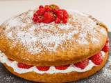 Gâteau facile et rapide fraises, amandes et ricotta