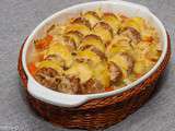 Gratin de saucisses au chou