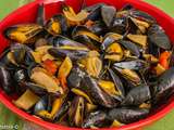 Moules aux haricots plats et tomates