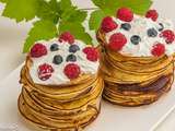 Pancakes aux fruits rouges