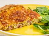 Quiche à l’oignon et à la poitrine fumée