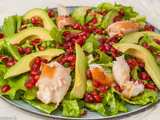 Salade de crabe, avocat et grenade