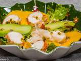 Salade de langouste, mangue, avocat et fruit de la passion