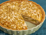 Tarte aux amandes et à la rhubarbe