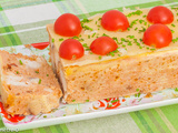 Terrine de lotte au merlu et tomates confites