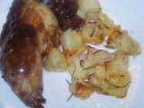 Cuisses de poulet au vin rouge