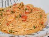 Spaghetti aux crevettes