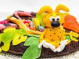 Gâteau Marsupilami pour le goûter d'anniversaire au centre de loisirs