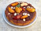 Gâteau de nectarines à la vanille et verveine