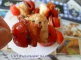 Brochettes apéritives tomate cerise-mozzarella-chorizo