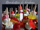 Brochettes de bonbons