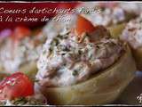 Coeurs d’artichauts farcis à la crème de thon