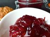 Confiture de canneberges (cranberries) aux prunes et à l’orange