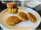 Falafels, boulettes de pois chiche, cuisson au four