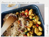 Gnocchi au four en crumble et tomates confites