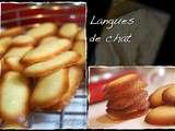 Langues de chat sans jaune d’oeuf