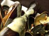 Moules sauce citronnelle, coriandre et gingembre… asiatique quoi