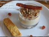 Panna cotta au foie gras, poires, noix et coings – Short bread salé et épicé