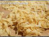 Tagliatelles fraîches maison, machine à pâtes (laminoir)