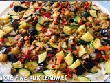 Tarte fine aux légumes sans oeufs