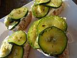 Tartinade de courgettes marinées à la coriandre pour sourire à la vie