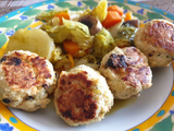 Boulettes poulet-feta-tomates séchées