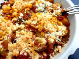 Crumble ratatouille-chorizo