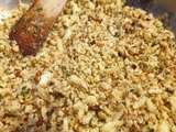 Riz de chou-fleur-amandes et herbes