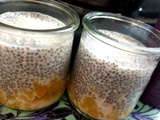 Verrines de chia au lait d'amande