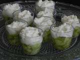 Mousse de chèvre frais au miel et son tartare de concombre