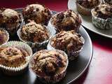 Muffins chocolat, sirop d'érable et noix de pécan