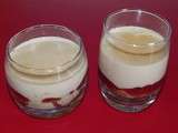 Panna cotta vanille et sa confiture de fraise abricot