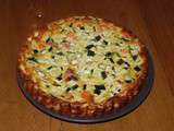 Quiche au saumon, courgettes et ses zestes de citron