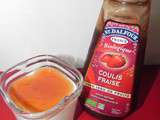 Yaourt au coulis de fraise