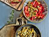 Poêlée de poivrons et piments verts