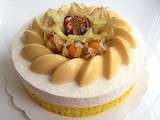 Entremet Fruit de la passion Vanille