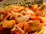 Capellini au Poulet Tomate & Légumes