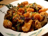 Crevettes Shiitake & Amandines au Vin Moelleux