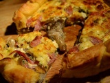 Quiche Aux Champignons Pleurotes-Chèvre-Bacon