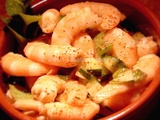 Salade de Crevettes & de Concombre au Gingembre