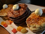 Trio de Pancakes Nature-Chocolat-Coco