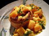 Vol-au-Vent Crevettes et Courge au Curry