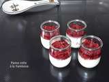 Panna cotta aux framboises