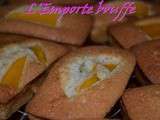 Financier noisette et mangue