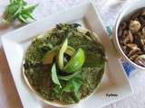 Omelette aux asperges et au pesto sur tortilla