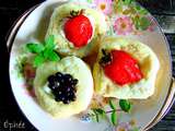 Petits pains aux petits fruits et fromage à la crème végétal