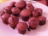 Mini fondants au chocolat version Tup'