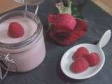 Mousse aux framboises façon Tupperware