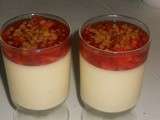 Pana cotta citron, fraise