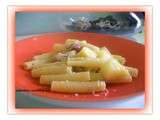 Pennes, pomme de terre,pancetta/penne patate e pancetta